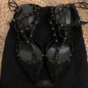 VALENTINO ROCKSTUD NOIR PUMP 65MM